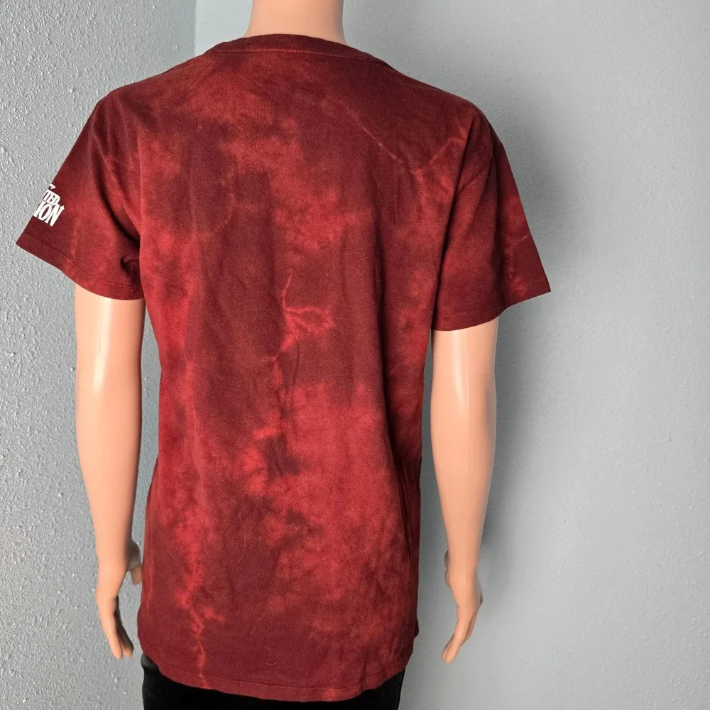 Disneyland Haunted Mansion Gracey‎ Manor Shirt Women's M Tie Dye Maroon Graphic